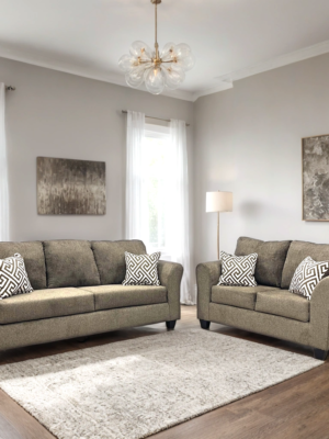 210 BROWN - 2PC Sofa and Loveseat Set