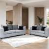 110 Sofa and Loveseat Set (Gunmetal)