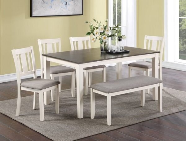 2263SET-CG.jpg 2263SET-CG ROWAN 6-PK DINETTE SET WITH BENCH