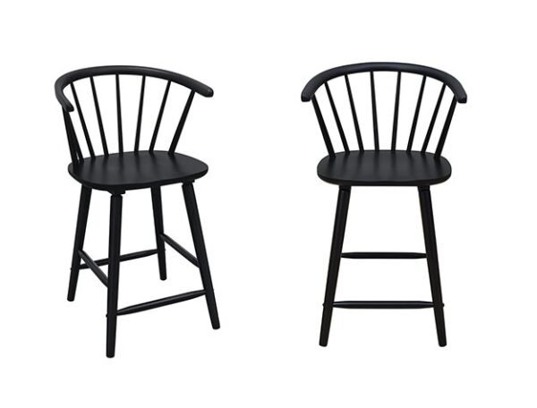 2981BK-24 JANNA COUNTER HEIGHT STOOL-BLACK