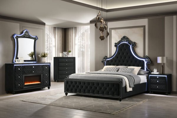 Majesty2 Black 4PC or 5PC Set - Queen, King
