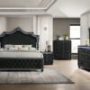 Kingdom Black 4PC OR 5PC Set - Queen, King