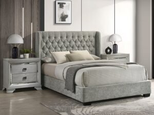 5094LG DAPHNE BED LIGHT GREY