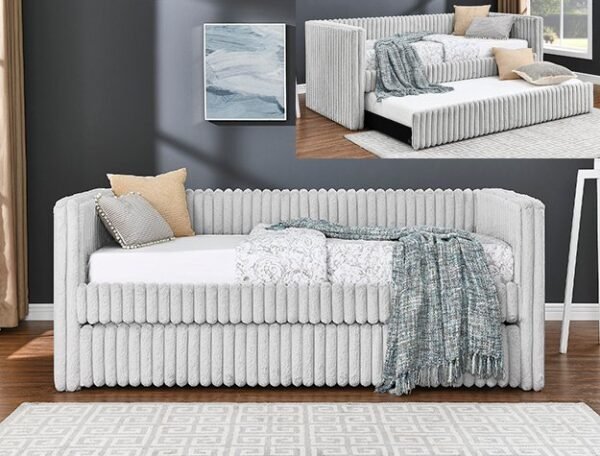 5339LG.jpg 5339LG-SET HAILEY DAYBED LIGHT GREY