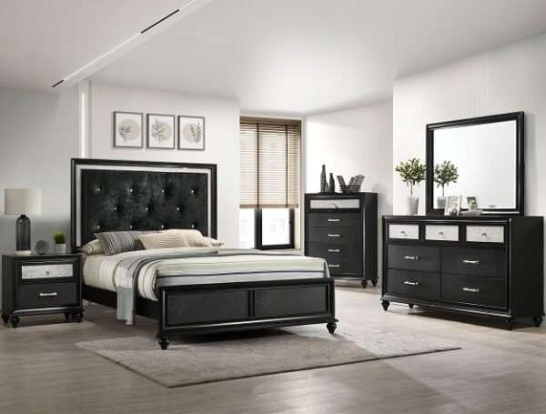 B4398.jpg SETB4398 LILA BLACK BEDROOM GROUP