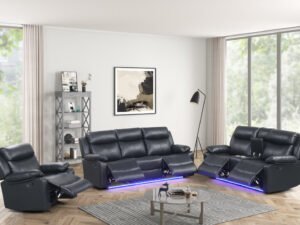 Aiden Black- 3PC Reclining Set
