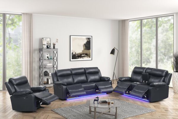 Aiden Black- 3PC Reclining Set