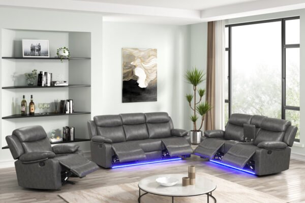 Aiden Gray - 3PC Reclining Set