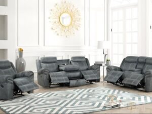 Andres Grey - 3pc Reclining Living Room Set