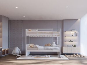 BB11 Twin/Twin Bunk Bed White