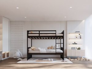 BB12 Twin/Twin Bunk Bed Black