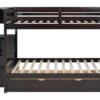 BB50 FULL/FULL Bunk Bed w/Twin Trundle + Staircase Storage