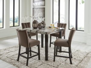 Ashley D581-13 Pub Table & 4 Chairs Set