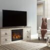 EW0267-268 - TV Stand w/Fireplace 60" L