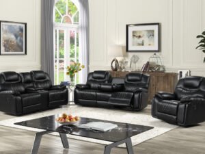 Galveston Black - 3PC OVERSIZED Reclining Set