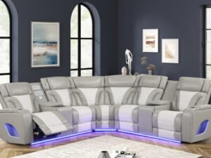 IBIZA POWER/POWER Gray Reclining Sectional