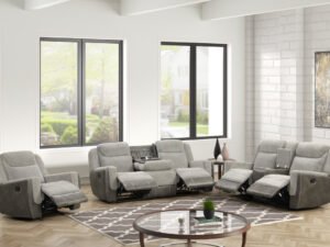 LISA - Gray 3pc Reclining Set
