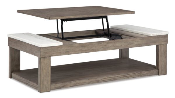 T854-9 Lift Top Cocktail Table (MARBLE TOP)