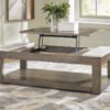 T854-9 Lift Top Cocktail Table (MARBLE TOP)