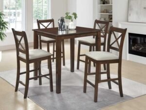 Tahoe - Beige - Pub Table + 4 Chairs
