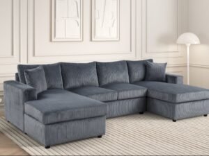 Terasa - Gray Double Chaise Sectional