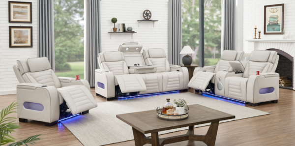 tokyo-sand-2_orig TOKYO 3PC Sand Power Reclining Set