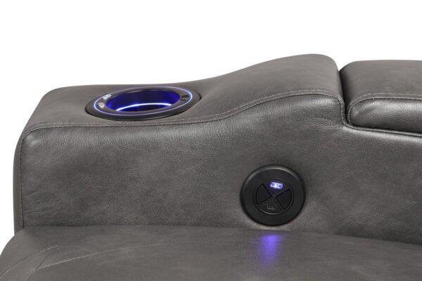 topgun2darkgrey-3_orig TOPGUN2 Dark Gray - Power Recliner (Bluetooth Speaker + Led Light)