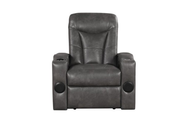 topgun2darkgrey_orig TOPGUN2 Dark Gray - Power Recliner (Bluetooth Speaker + Led Light)