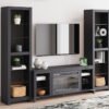 W2721 - TV Stand w/ Fireplace (LED Lights)